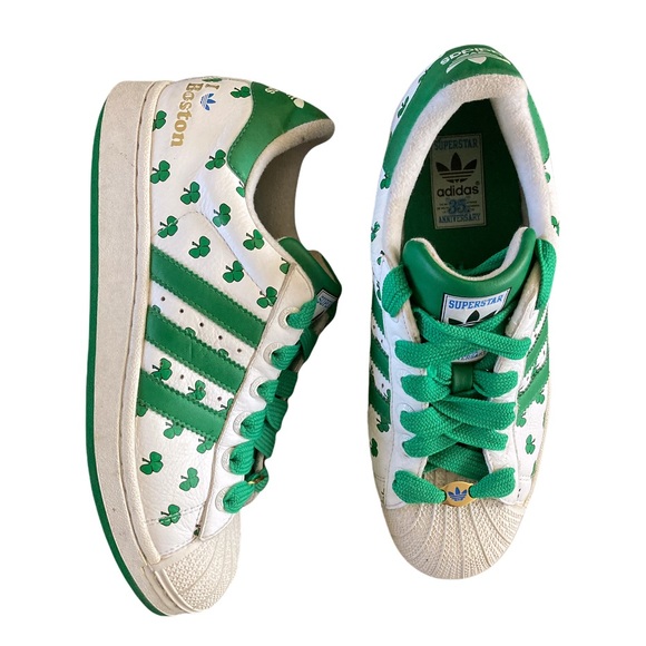 adidas | Shoes | Adidas Superstar 35 Anniversary Boston Green Shoe |  Poshmark